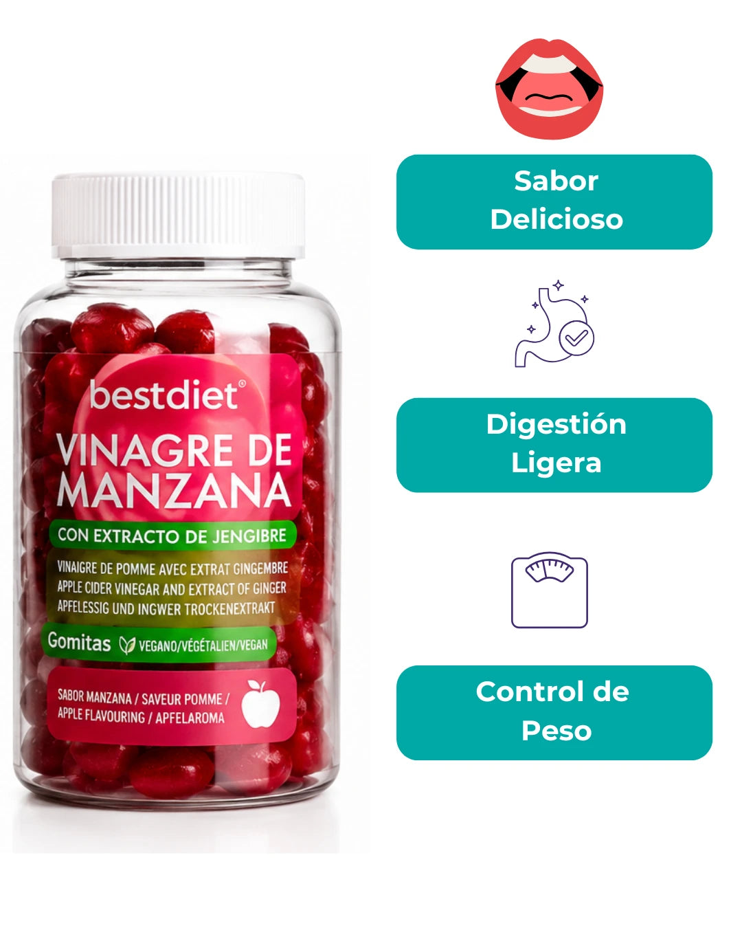 Gummies de Vinagre de Manzana