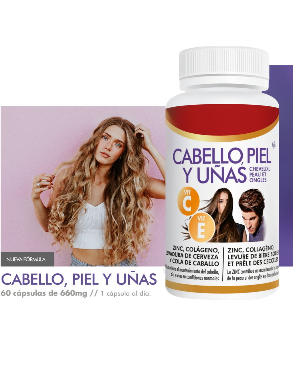 Suplemento Cabello, Piel y Uñas – 60 Cápsulas