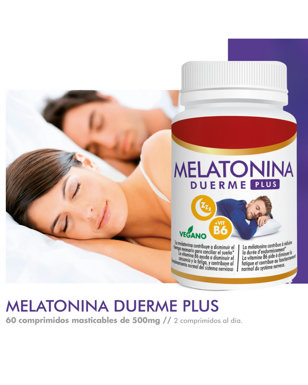 Melatonina Duerme Plus 60 Cápsulas